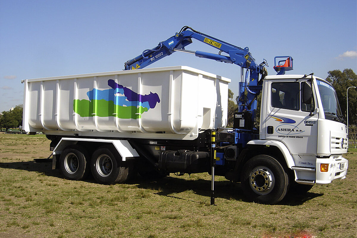 ELEVADORES AUTOCARGADORES ROLL OFF CON HIDROGRÚA